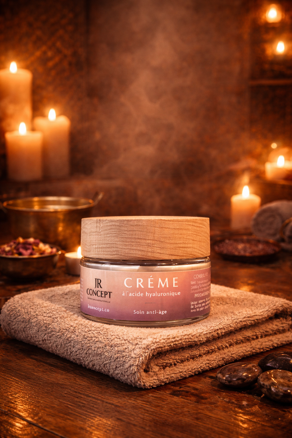 Crème Visage à l’Acide Hyaluronique – Soin Anti-Âge | JR CONCEPT